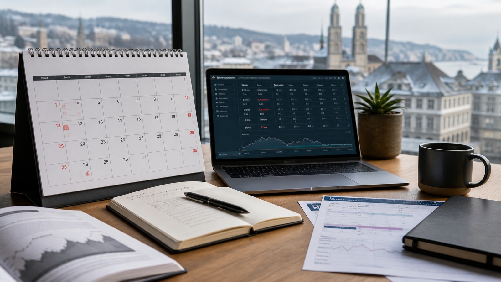 Calendrier boursier suisse: les jours ou SIX ne traite pas