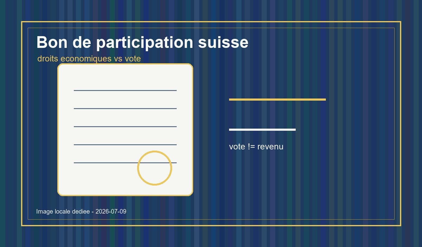 Bon de participation suisse : que vérifier